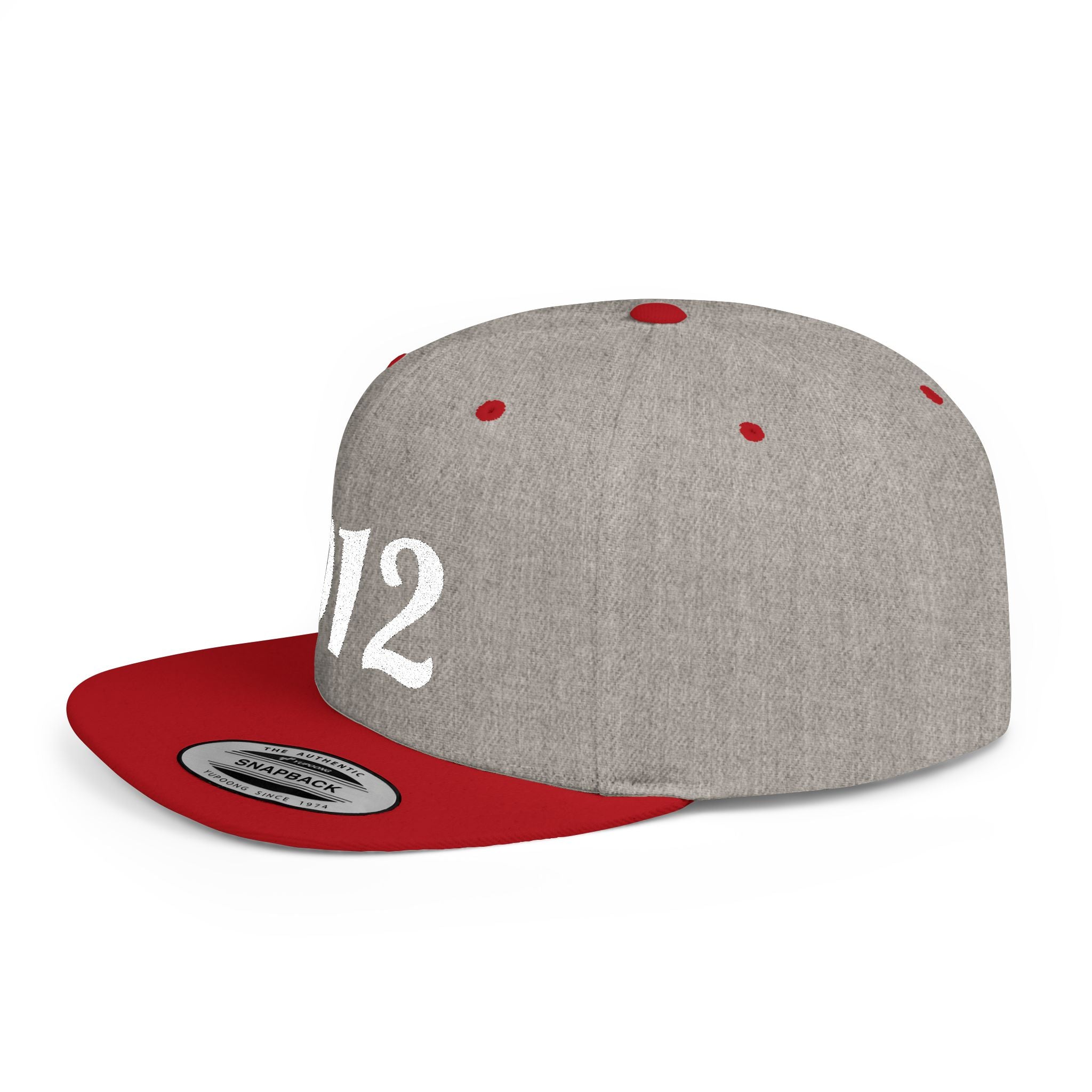 912 Flat Bill Snapback Hat — City Area Code Baseball Cap