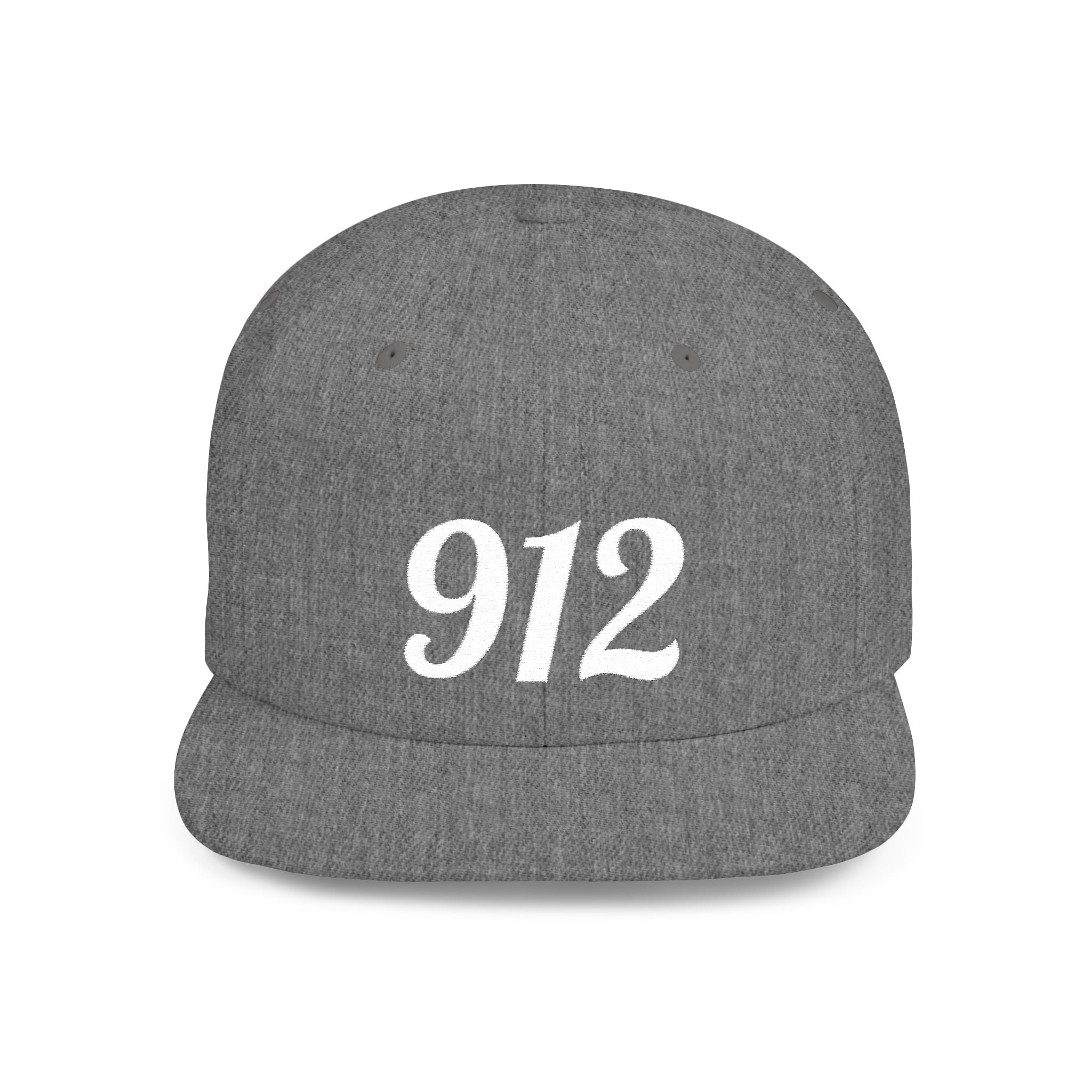 912 Flat Bill Snapback Hat — City Area Code Baseball Cap