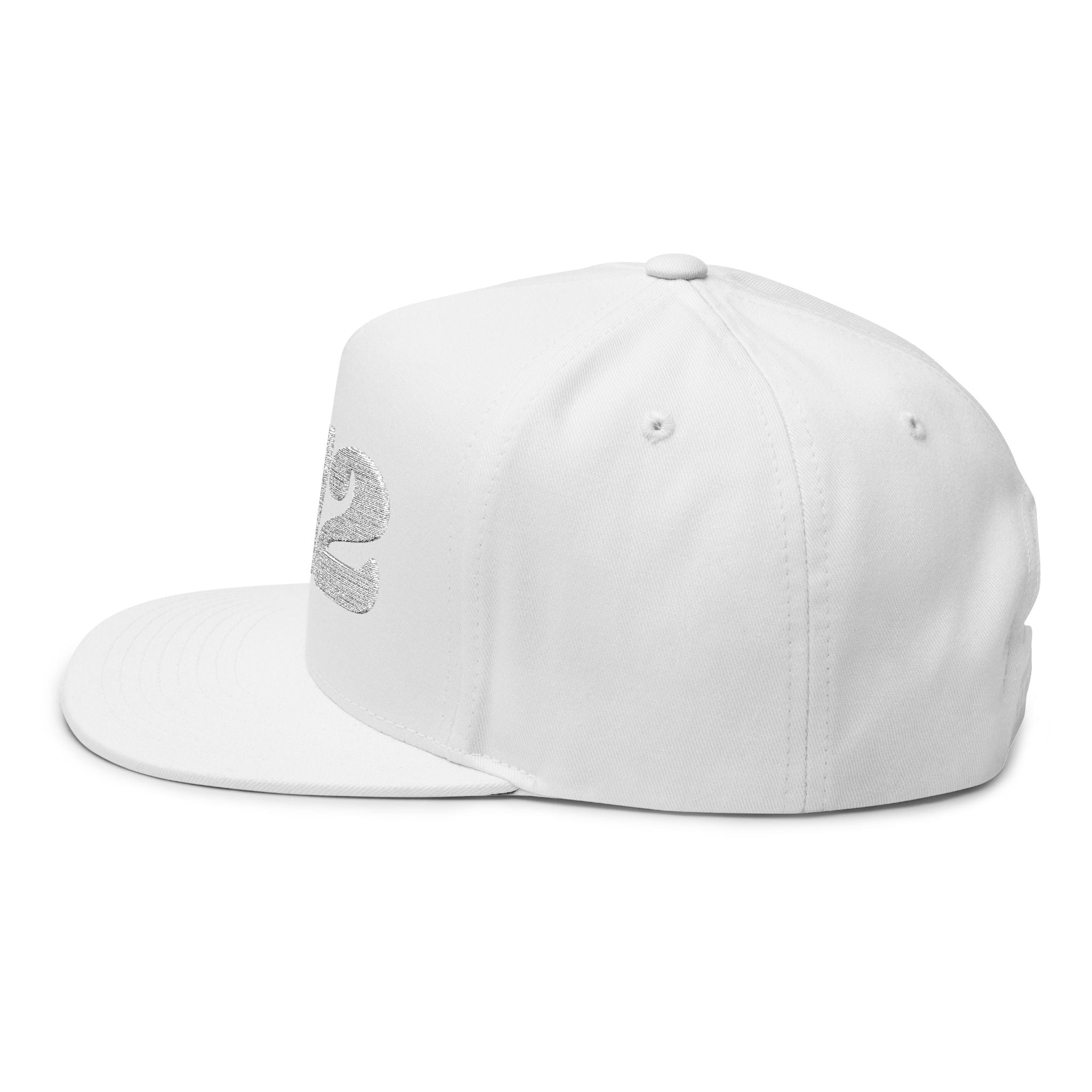 912 Embroidered Flat Bill Cap — Classic Number Streetwear Snapback