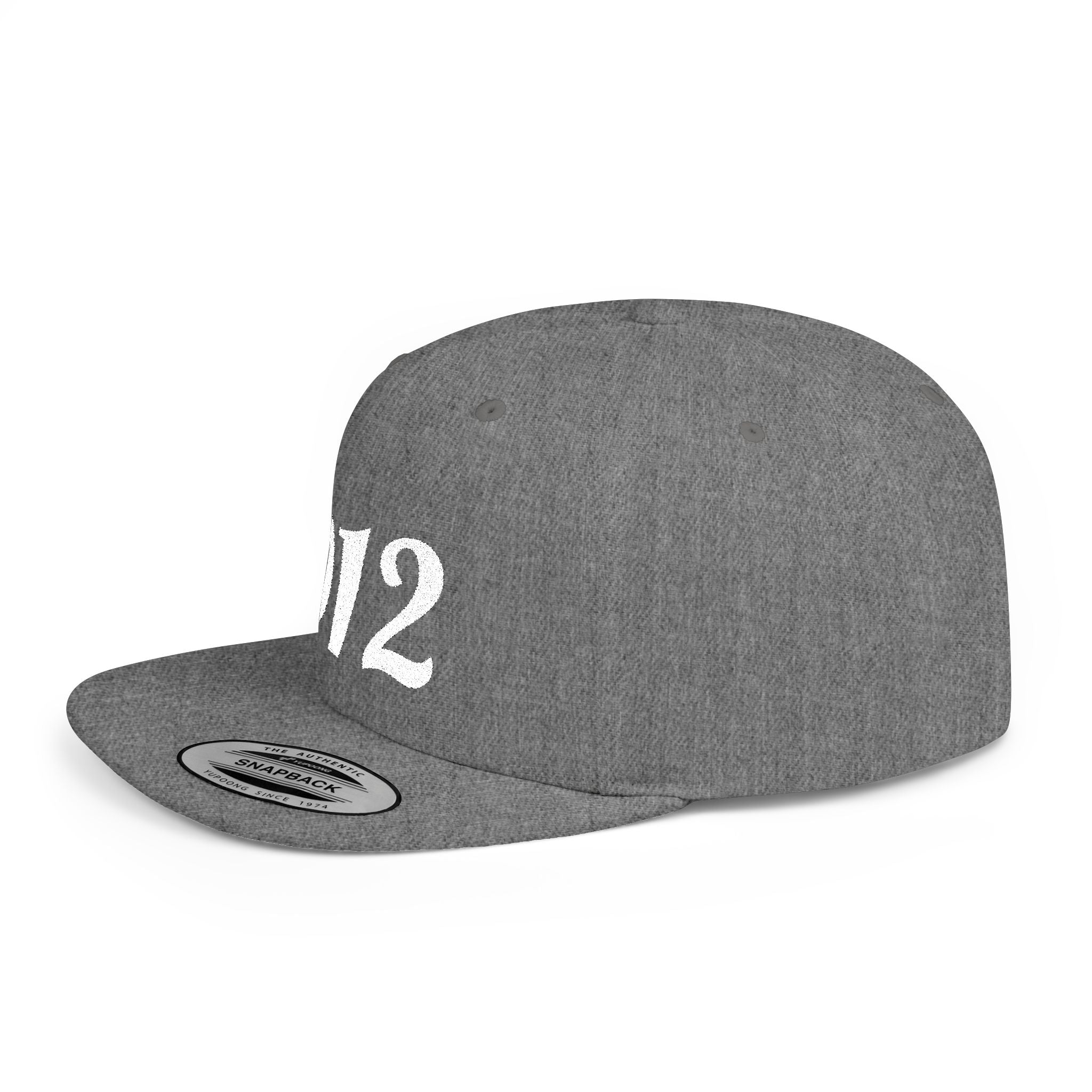 912 Flat Bill Snapback Hat — City Area Code Baseball Cap