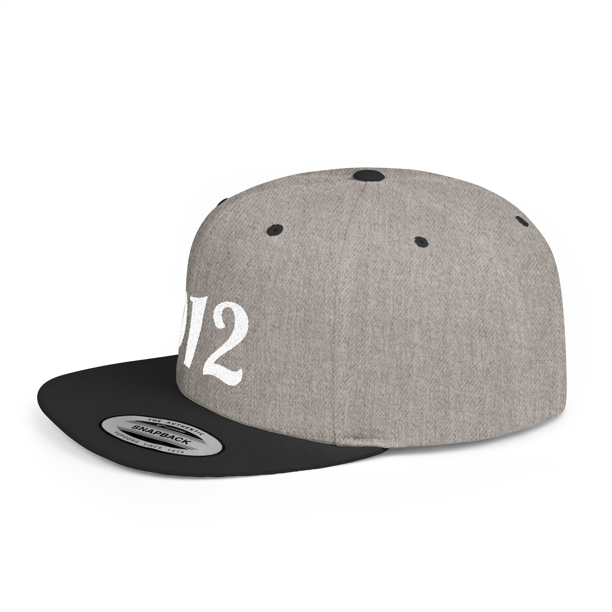 912 Flat Bill Snapback Hat — City Area Code Baseball Cap