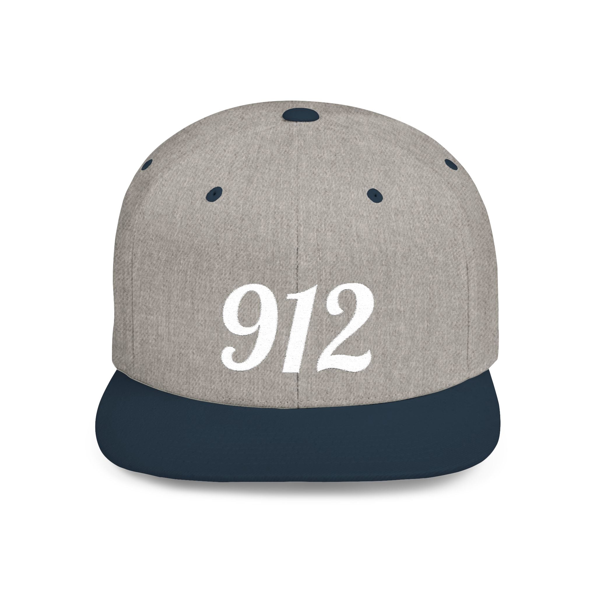 912 Flat Bill Snapback Hat — City Area Code Baseball Cap