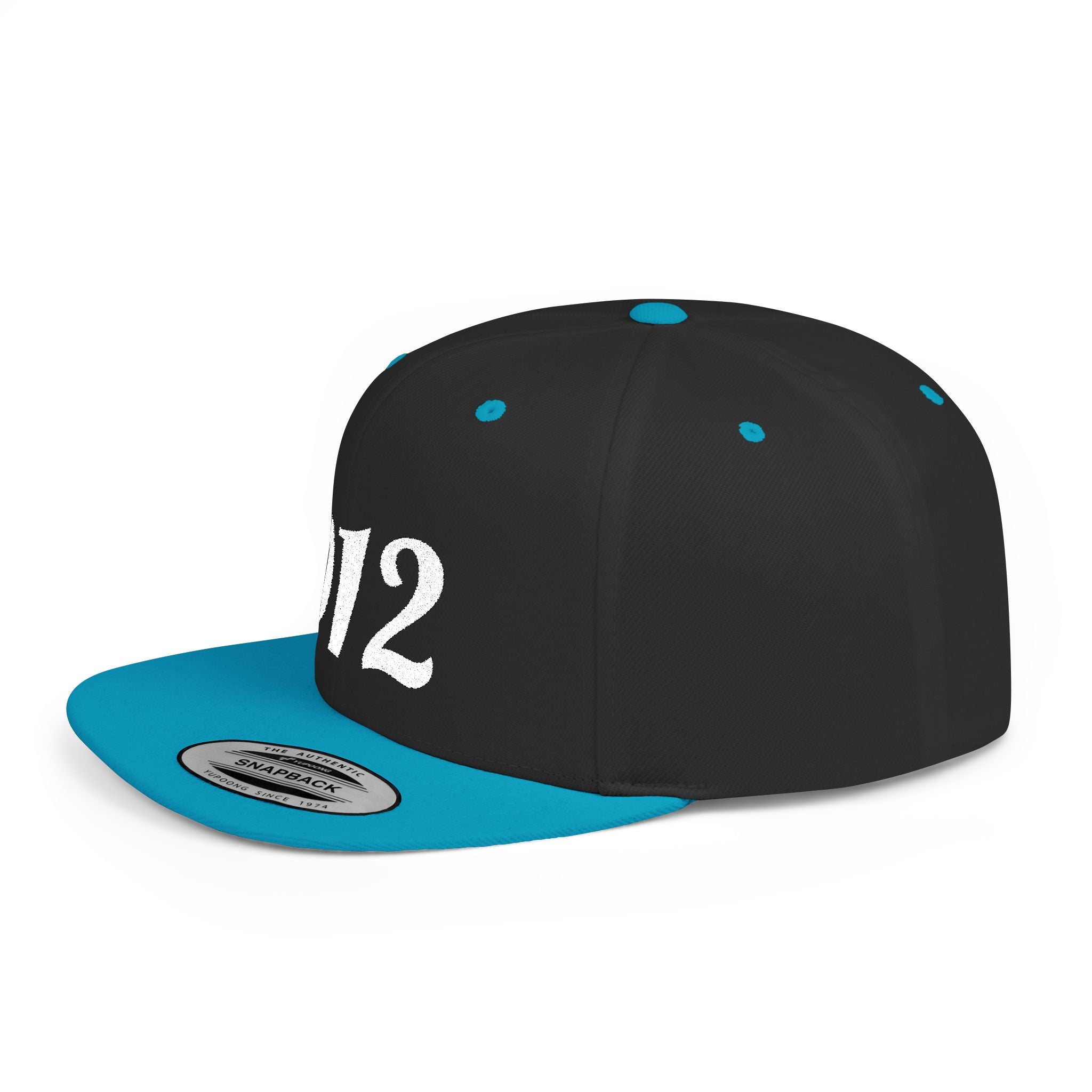 912 Flat Bill Snapback Hat — City Area Code Baseball Cap