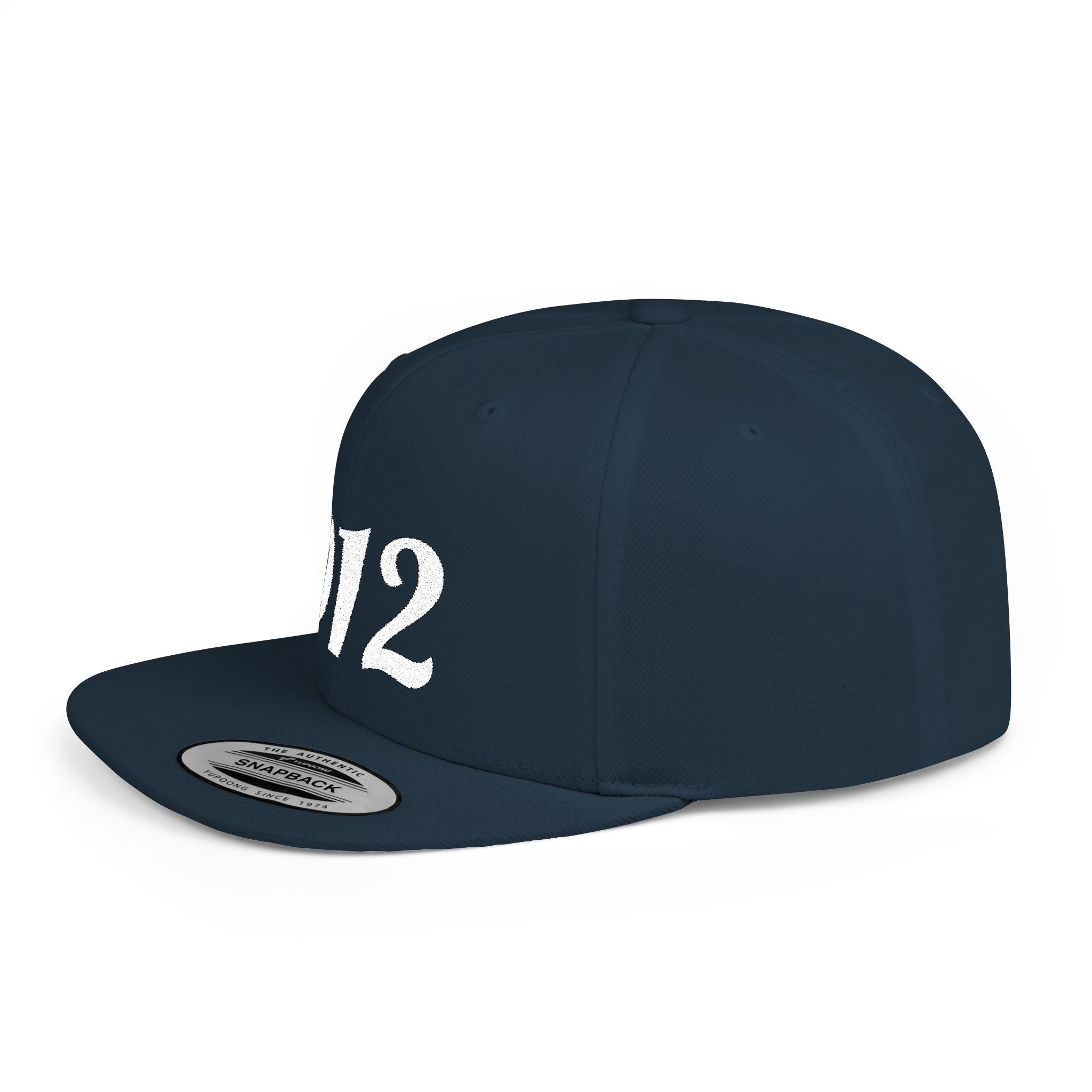912 Flat Bill Snapback Hat — City Area Code Baseball Cap
