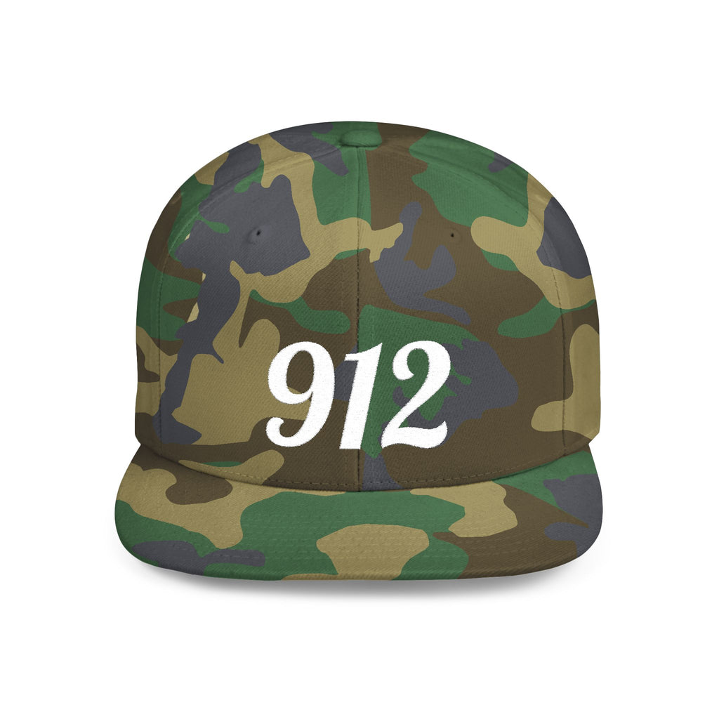 912 Flat Bill Snapback Hat — City Area Code Baseball Cap