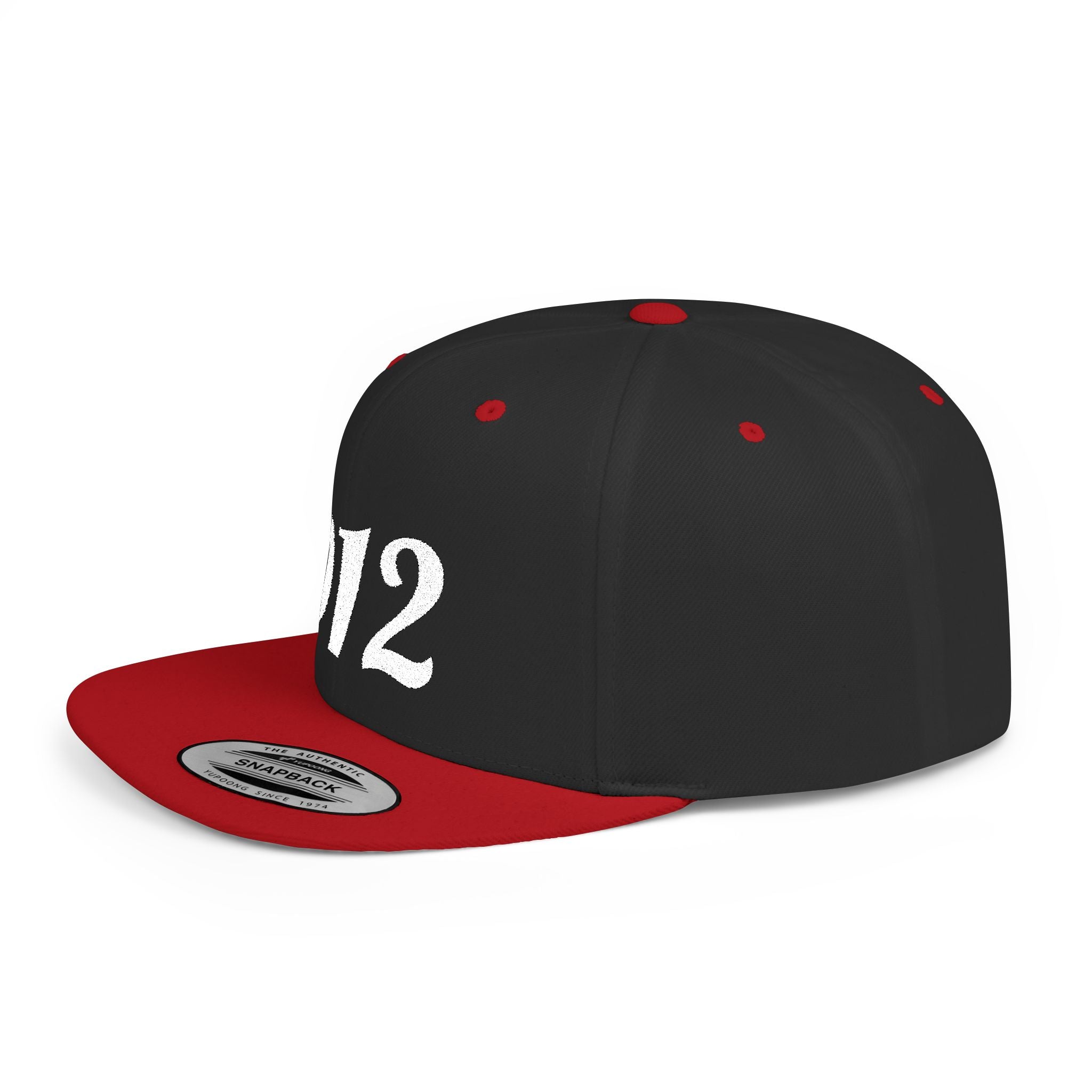 912 Flat Bill Snapback Hat — City Area Code Baseball Cap