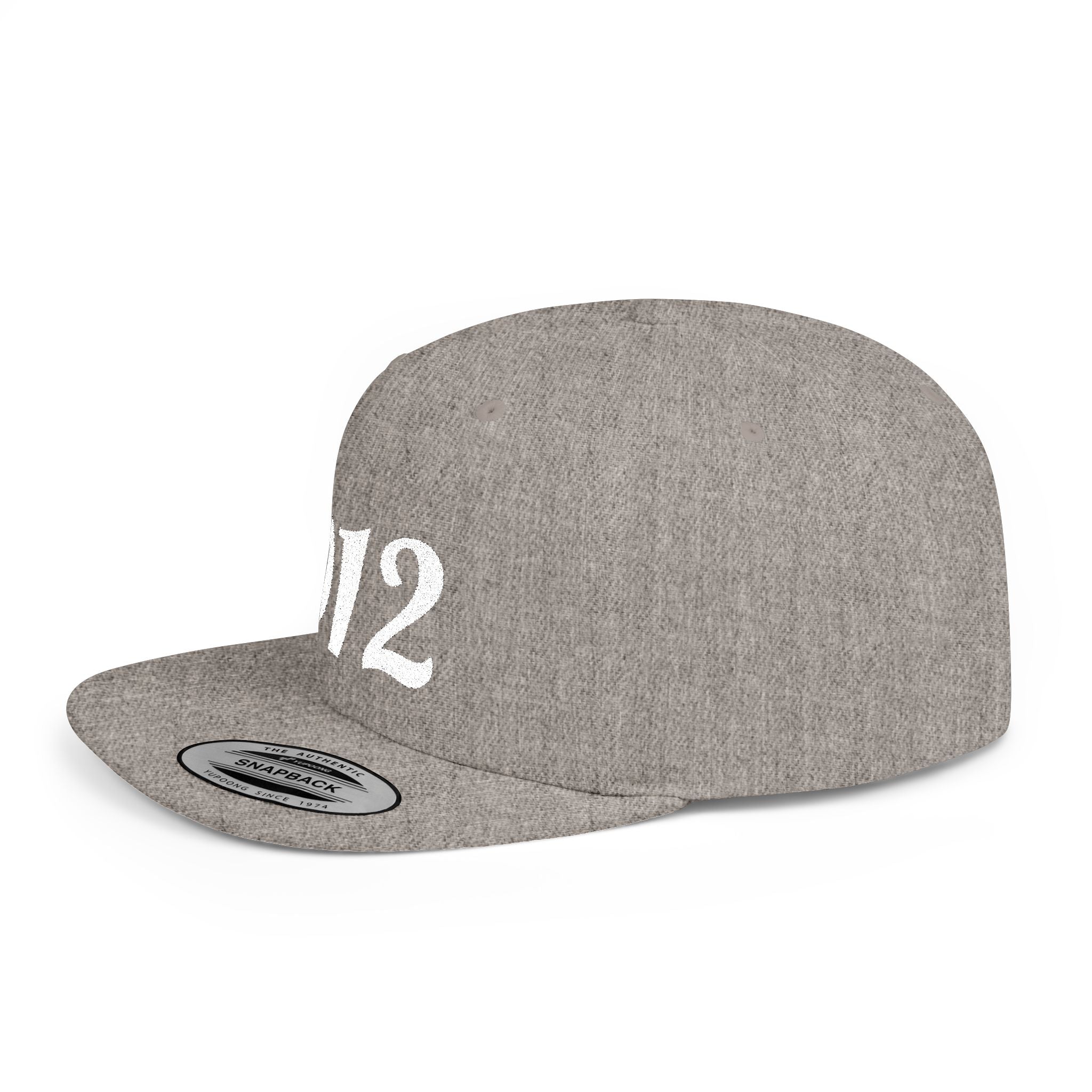 912 Flat Bill Snapback Hat — City Area Code Baseball Cap