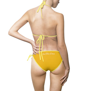 Five Toes Down Women's Bikini Swimsuit Yellow