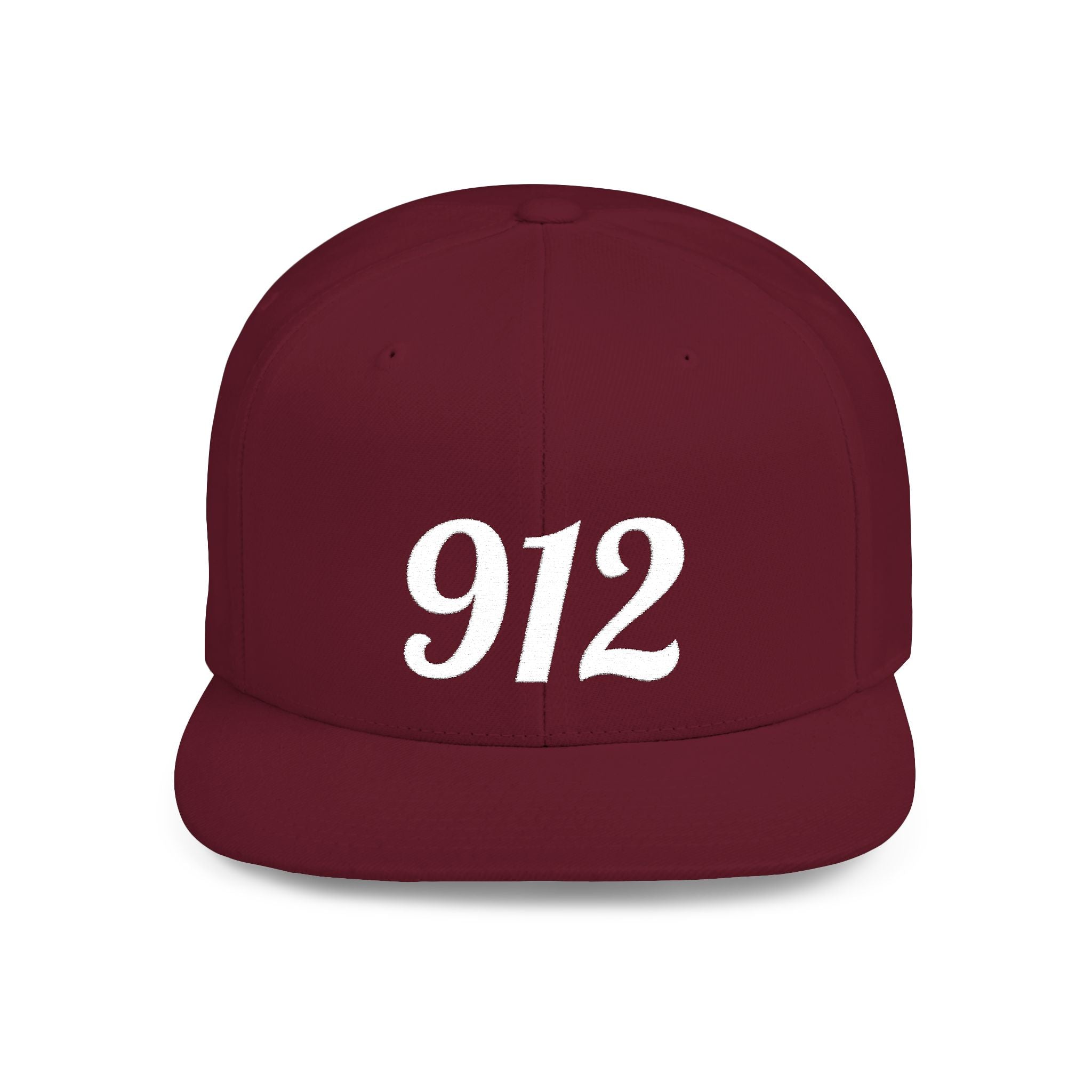 912 Flat Bill Snapback Hat — City Area Code Baseball Cap