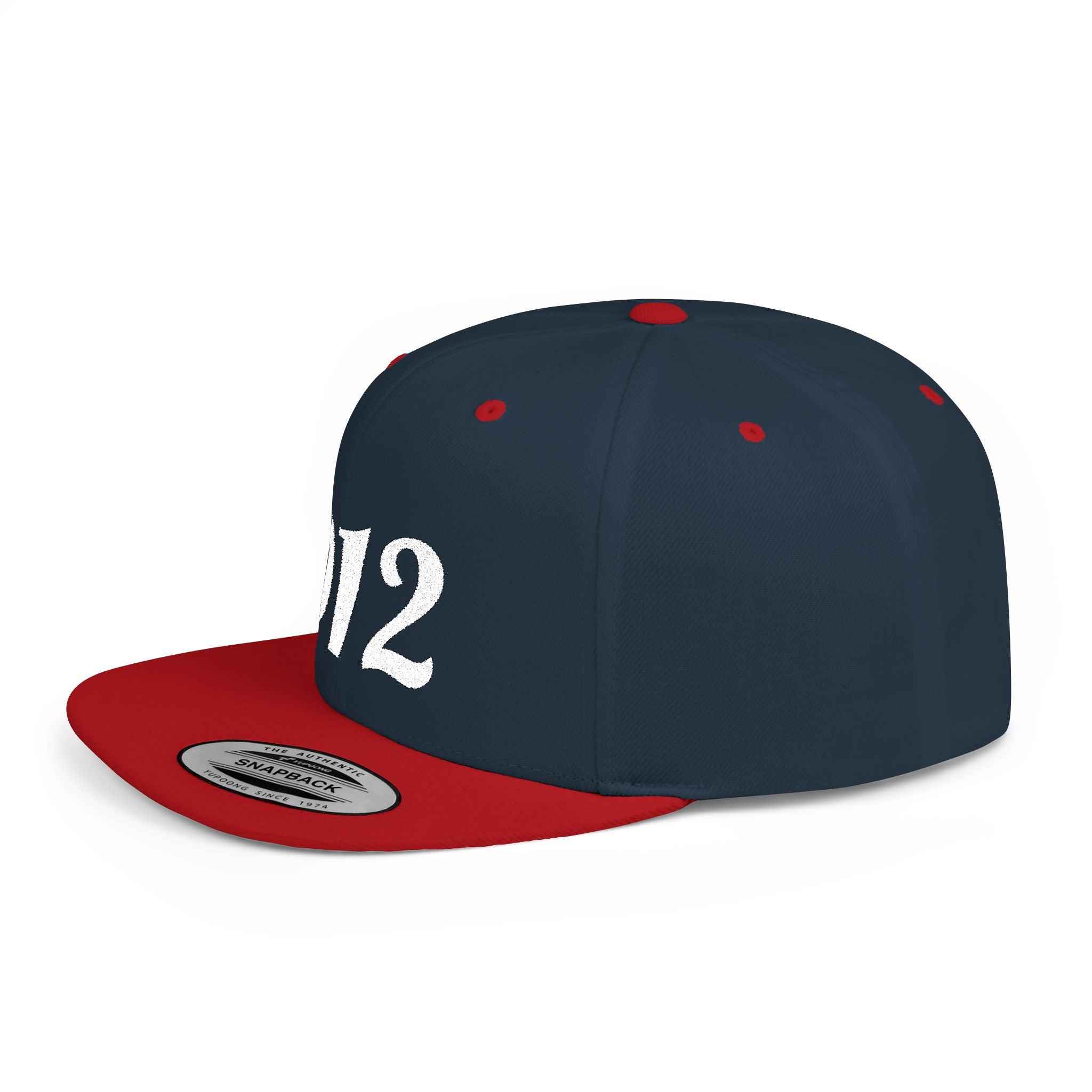 912 Flat Bill Snapback Hat — City Area Code Baseball Cap