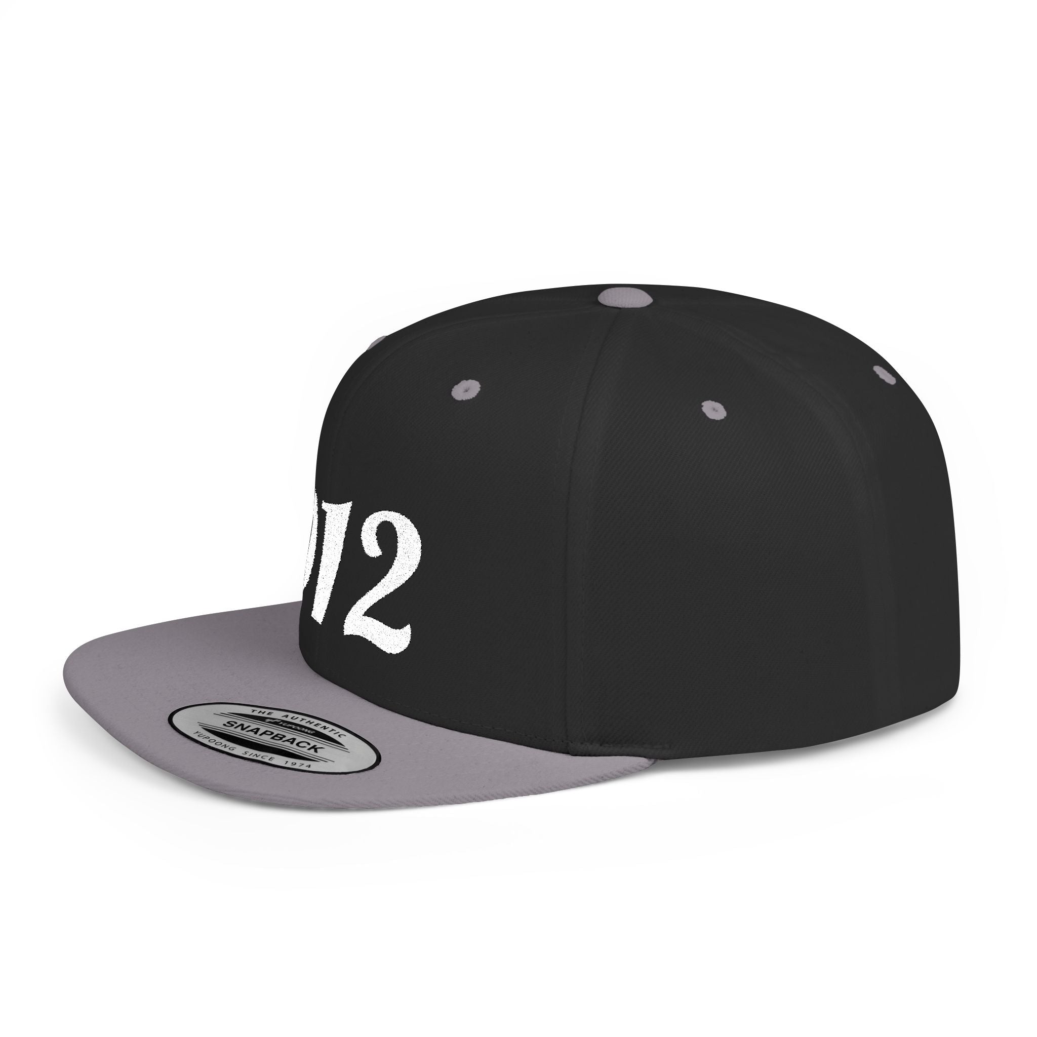 912 Flat Bill Snapback Hat — City Area Code Baseball Cap