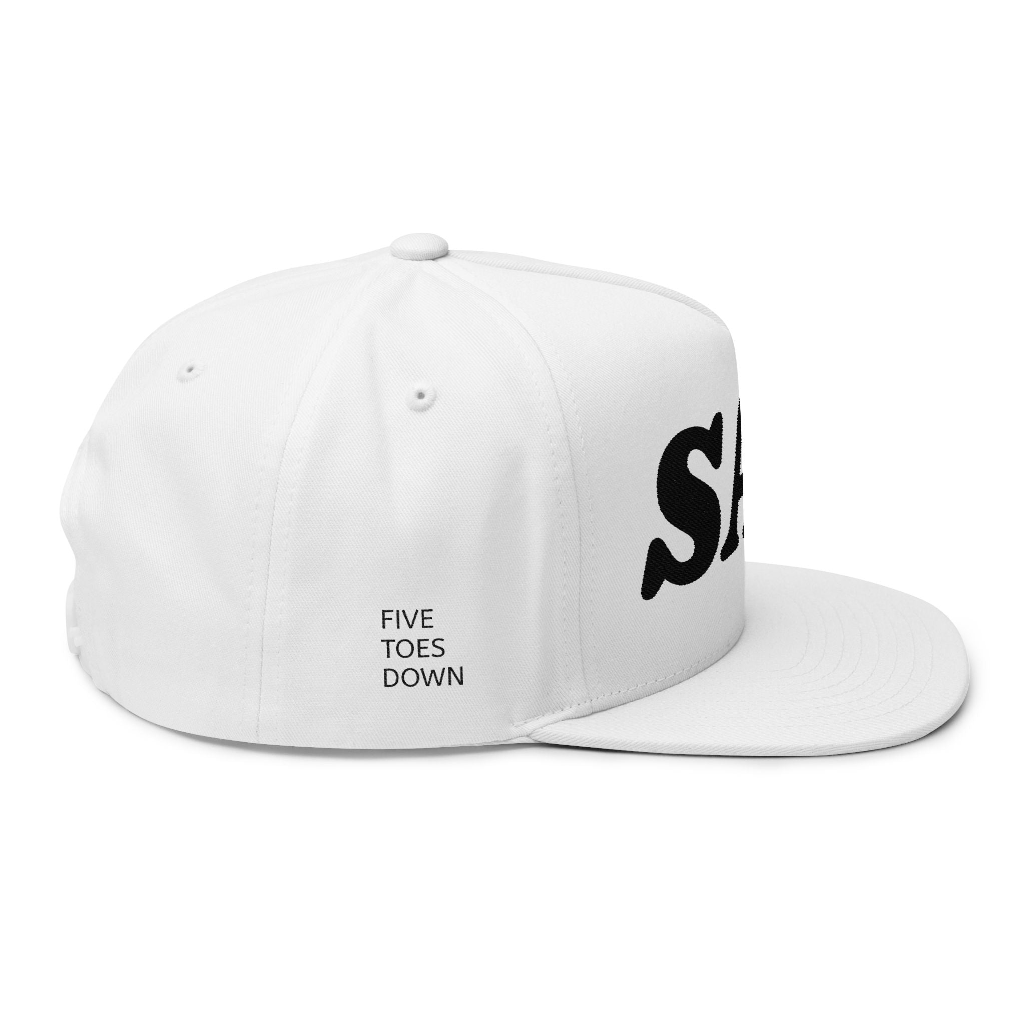 SAV Embroidered Flat Bill Cap — Classic Number Streetwear Snapback