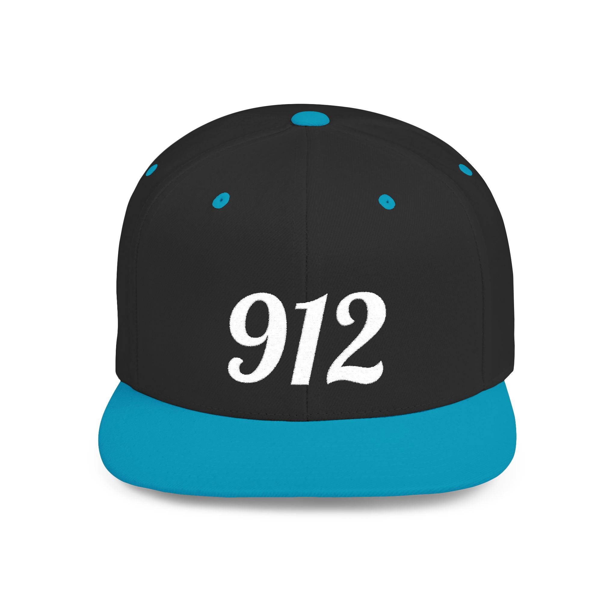 912 Flat Bill Snapback Hat — City Area Code Baseball Cap