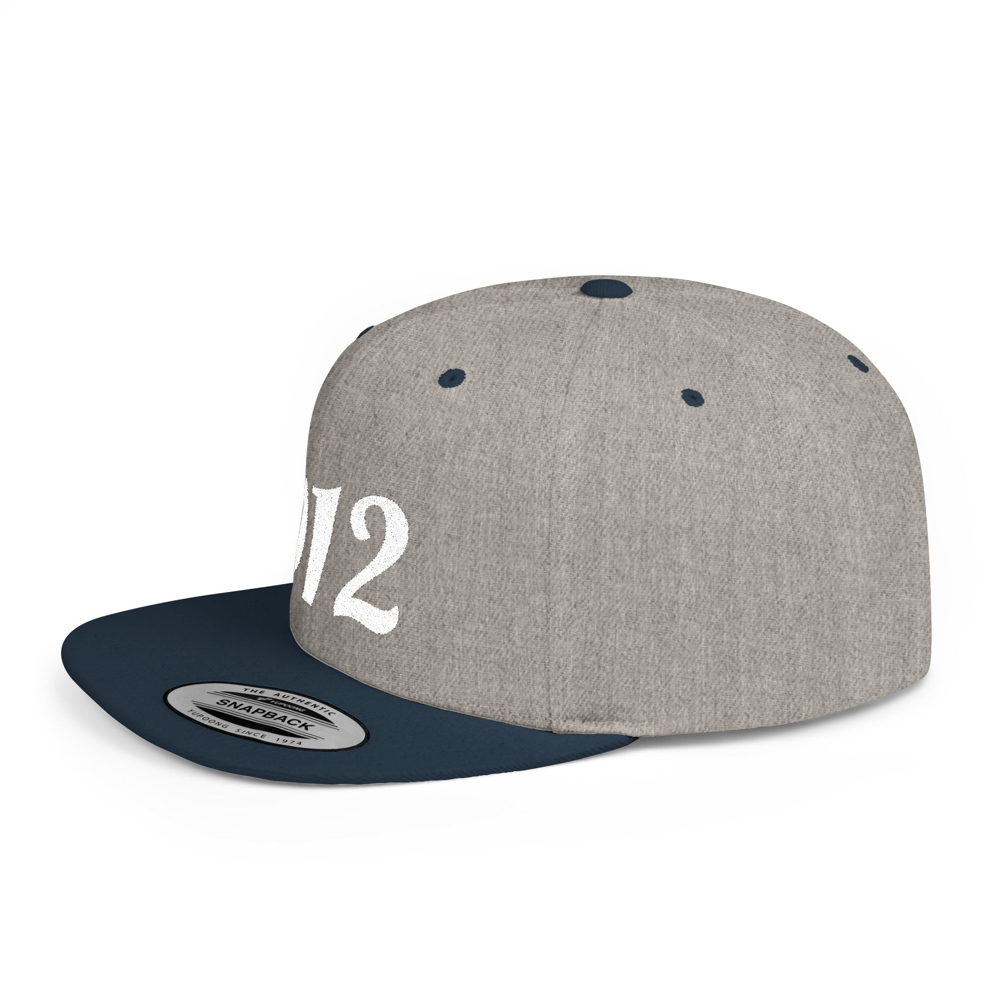912 Flat Bill Snapback Hat — City Area Code Baseball Cap