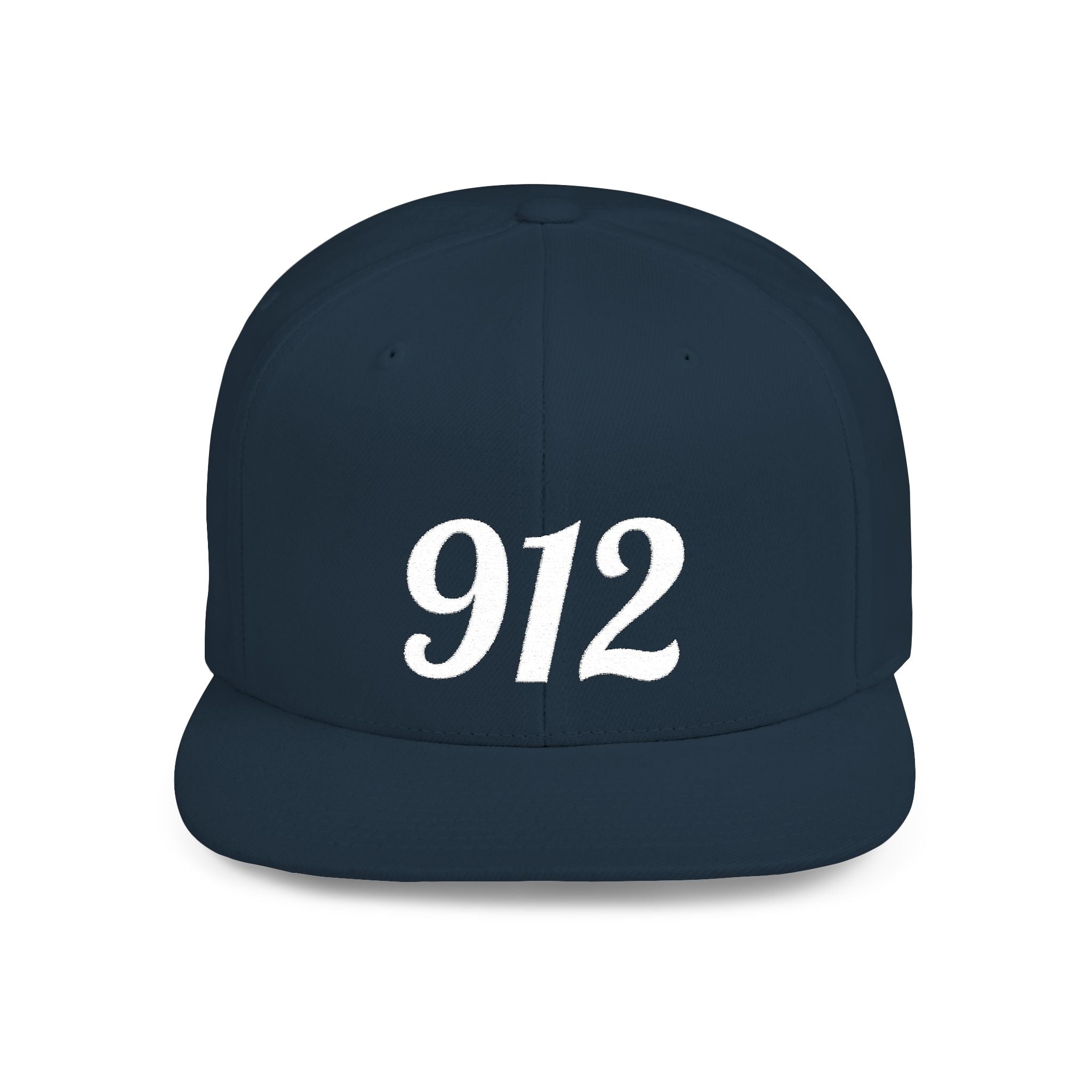 912 Flat Bill Snapback Hat — City Area Code Baseball Cap