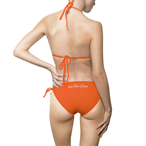 Five Toes Down Women's Bikini Swimsuit Orange