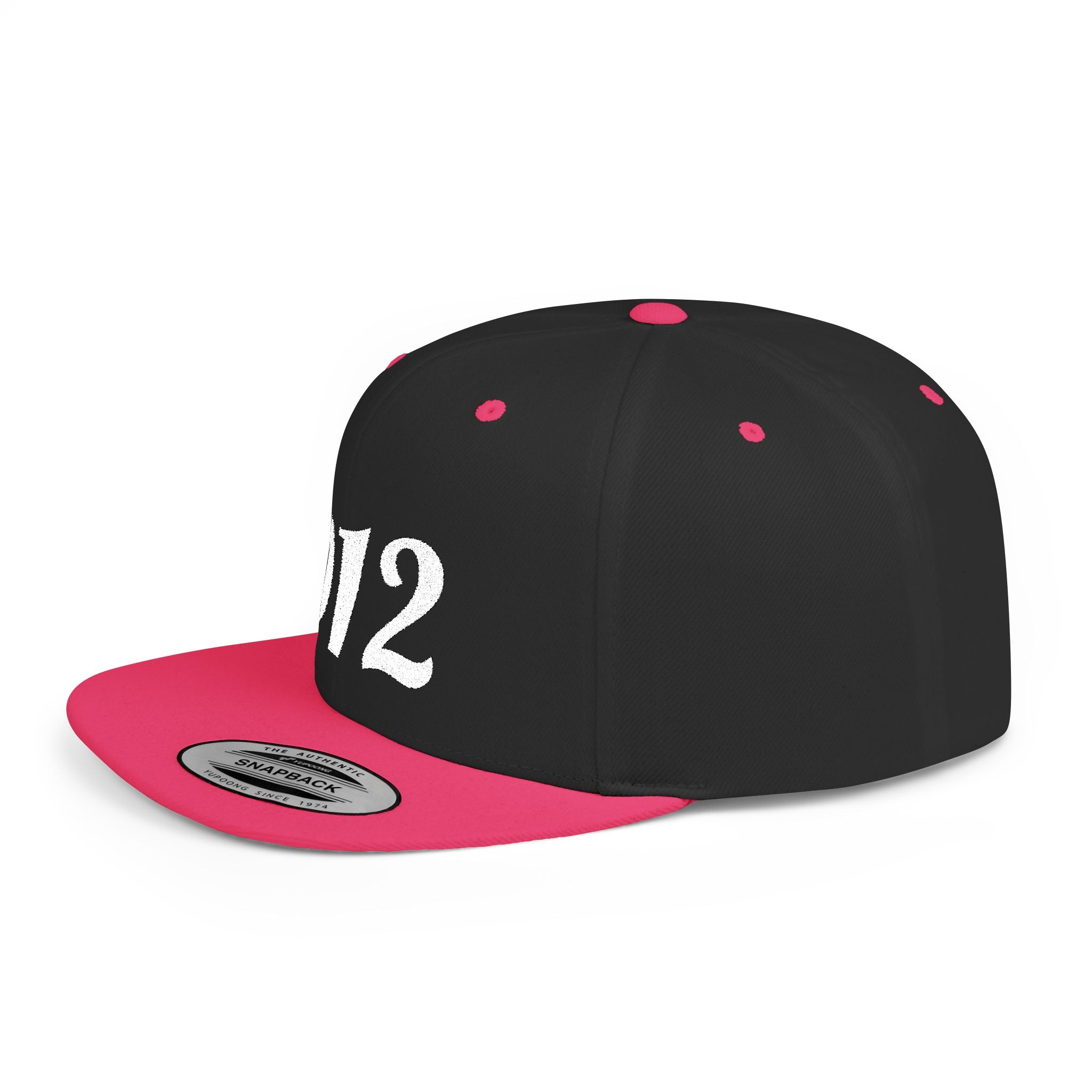 912 Flat Bill Snapback Hat — City Area Code Baseball Cap