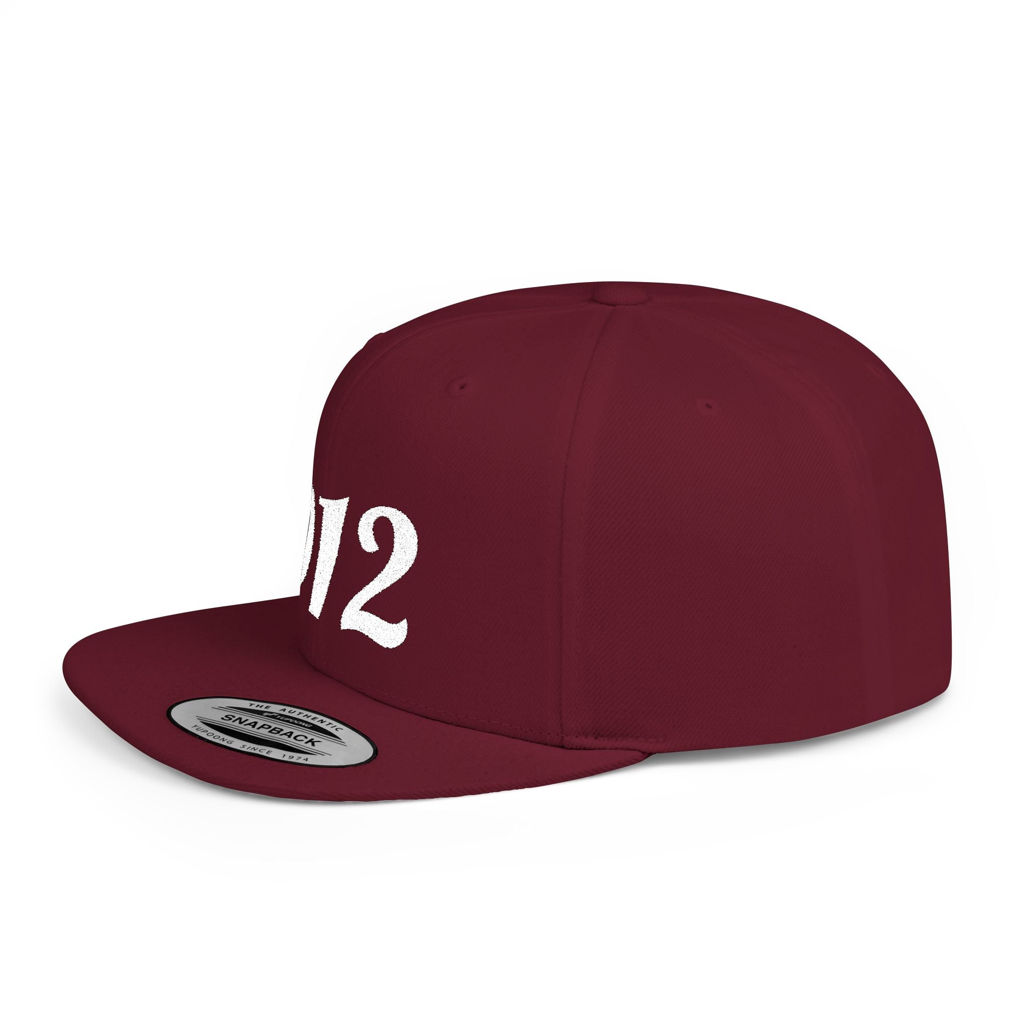 912 Flat Bill Snapback Hat — City Area Code Baseball Cap