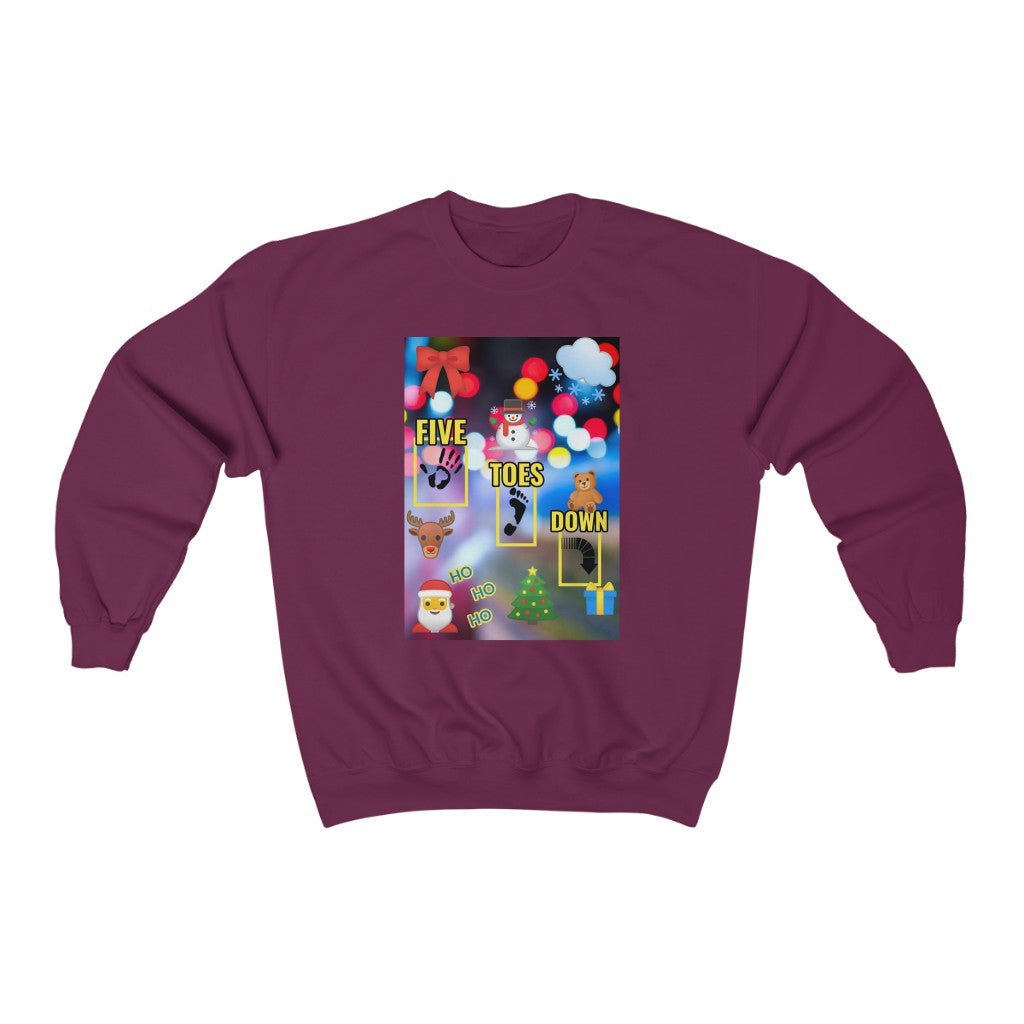 Five Toes Down Logo Christmas Unisex Heavy Blend Sweatshirt