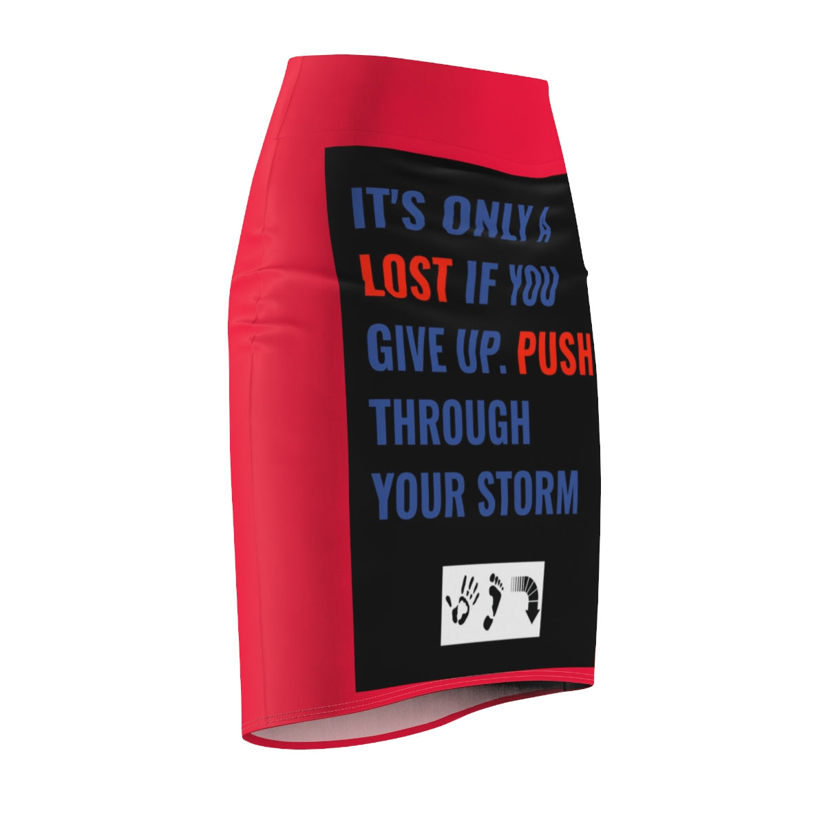 Five Toes Down Push Through Women's Pencil Skirt
