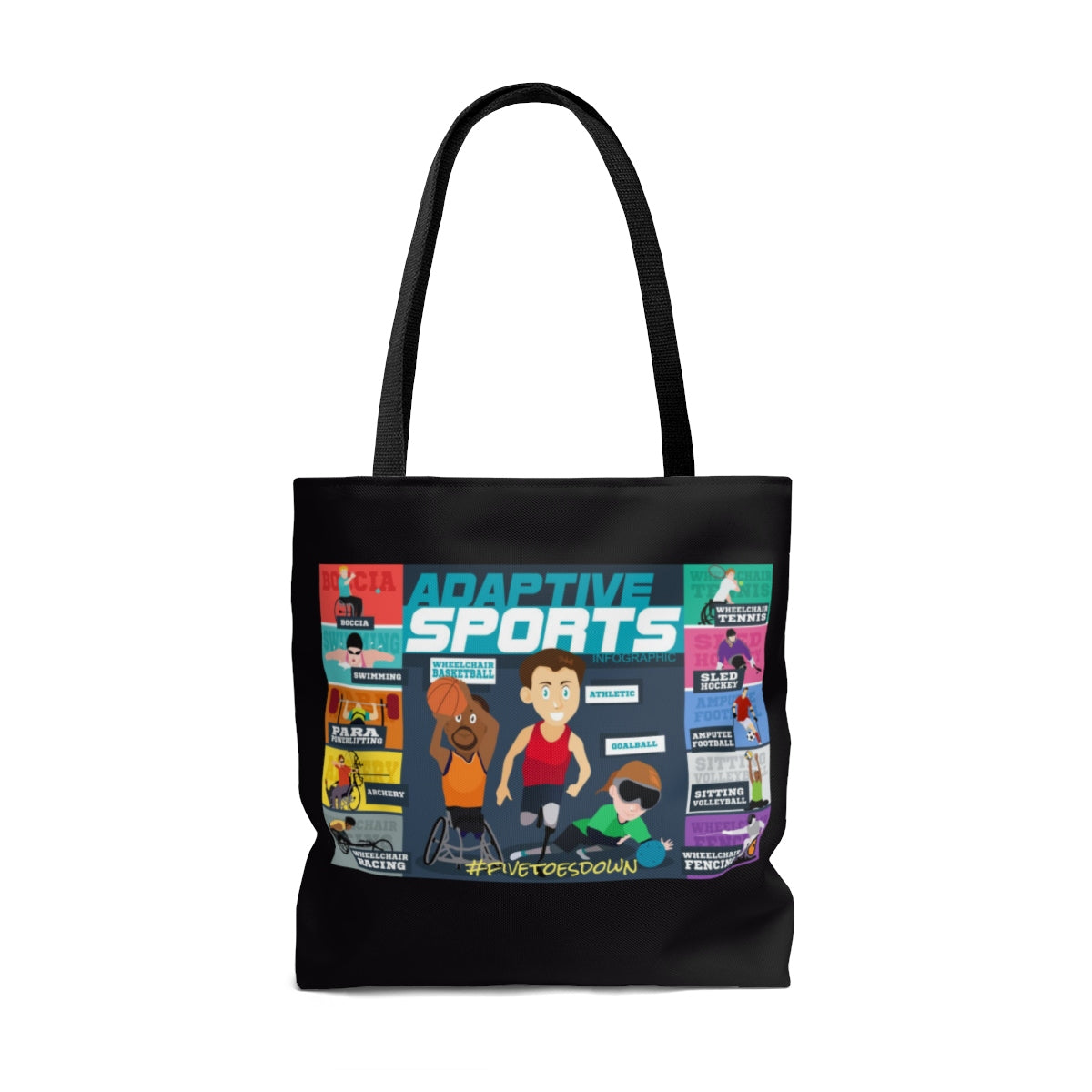 Five Toes Down Amp Sports Tote Bag