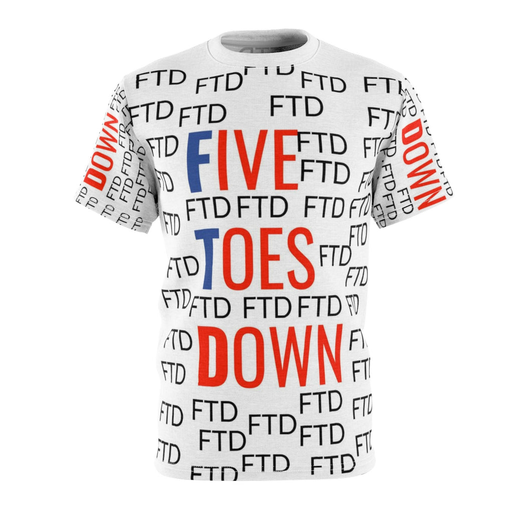 Five Toes Down All Over Print Unisex Cut & Sew Tee