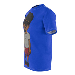 Five Toes Down Henry Unisex Cut & Sew Tee Blue