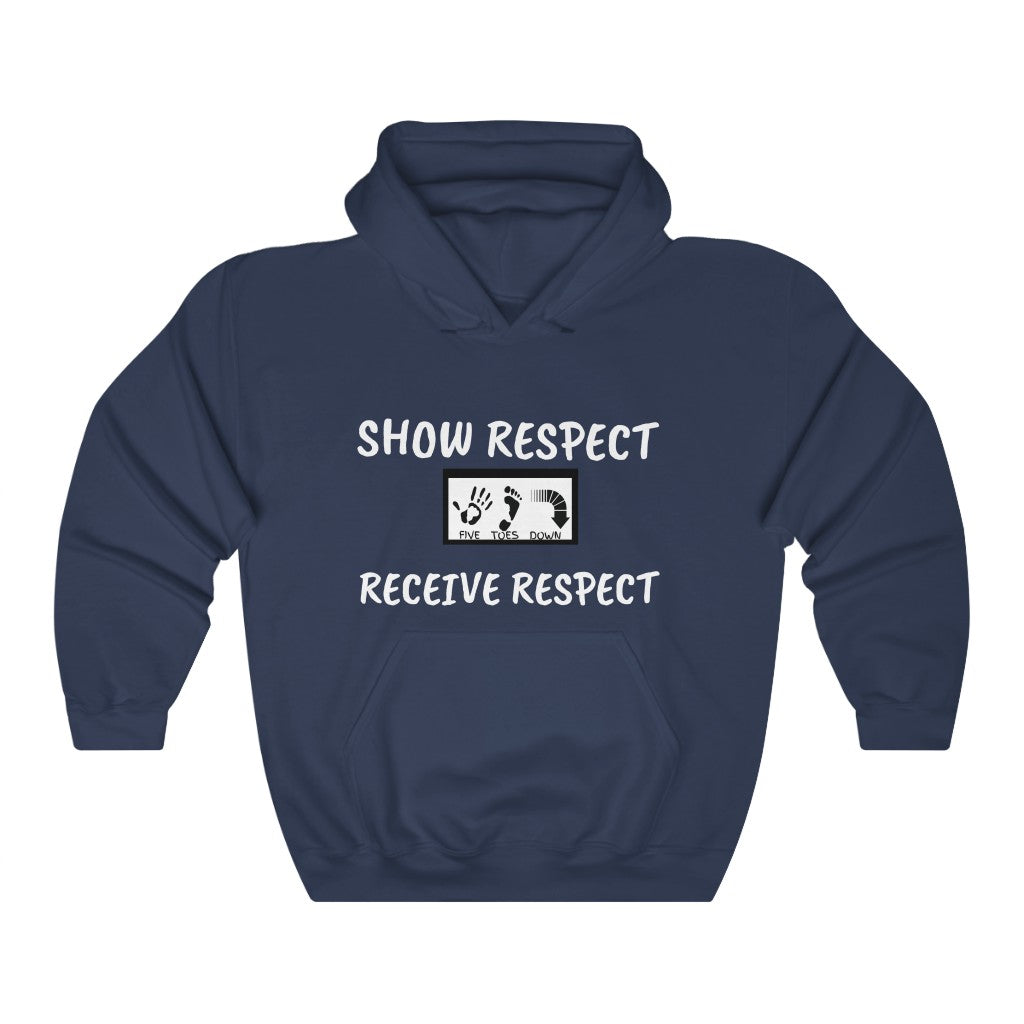 Five Toes Down Show Respect Unisex Heavy Blend Hooded Sweatshirt