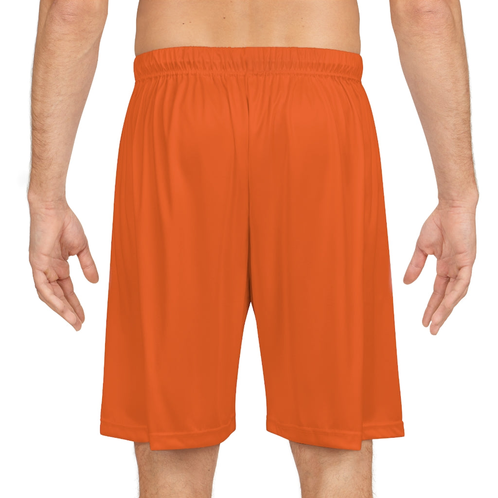 Five Toes Down Basketball Shorts Orange