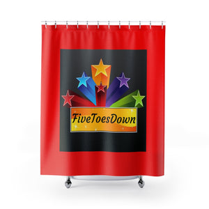 Five Toes Down Star Shower Curtains