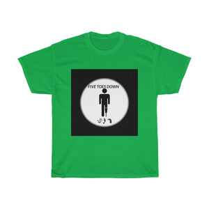 Five Toes Down Circle Pic Unisex Tee
