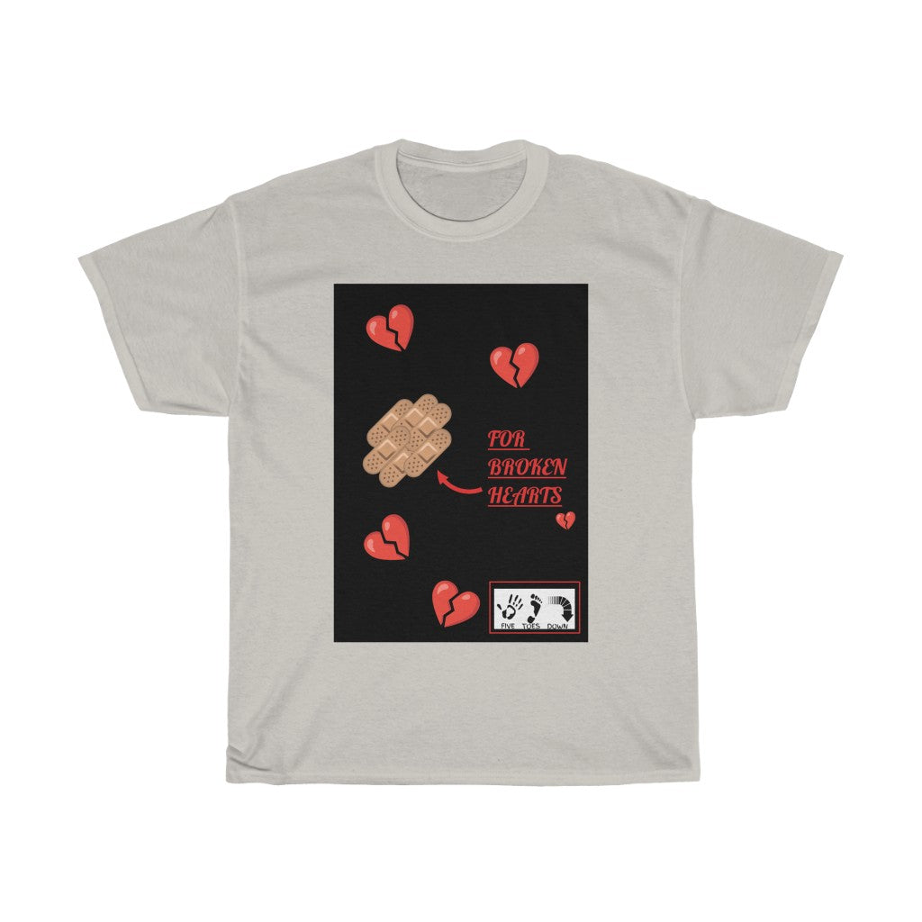 Five Toes Down Broken Heart Unisex Tee