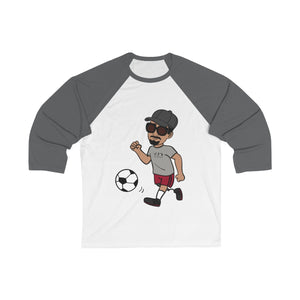 Five Toes Down Henry Soccer Unisex 3/4 Sleeve Baseball Tee