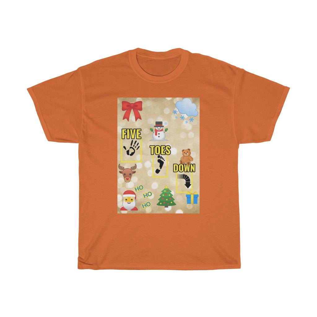 Five Toes Down Logo Christmas Unisex Tee.2