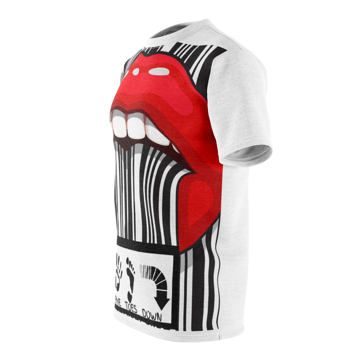 Five Toes Down Sexy Lip Unisex Cut & Sew Tee