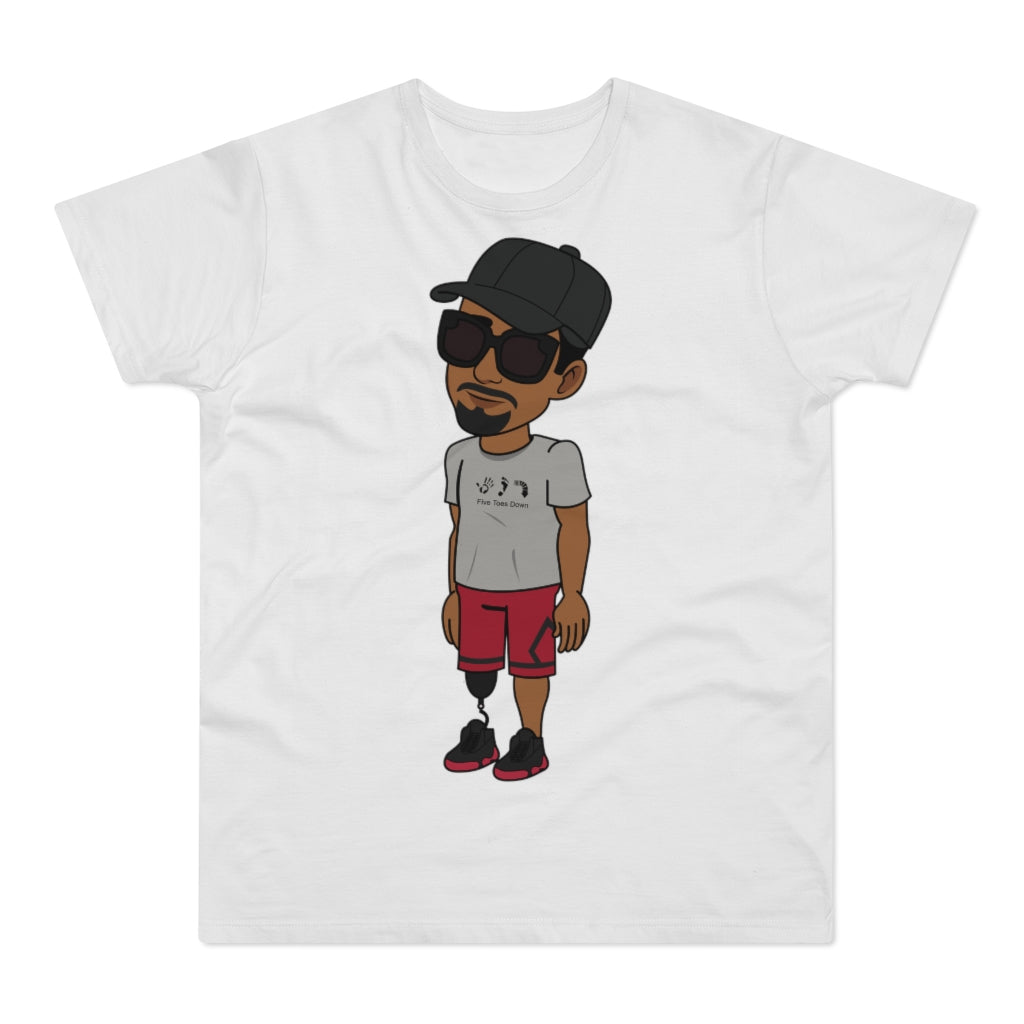 Five Toes Down Henry the Amputee Single Jersey Men's T-shirt