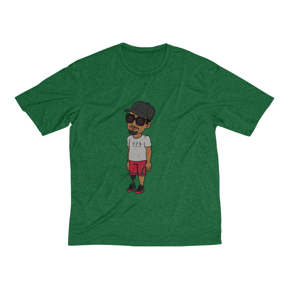 Five Toes Down Henry Dri-Fit Tee