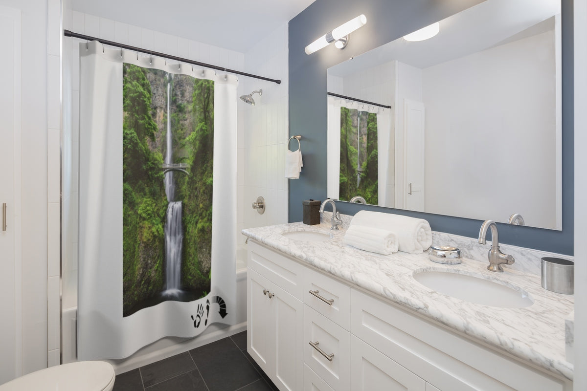 Five Toes Down Waterfall Shower Curtains