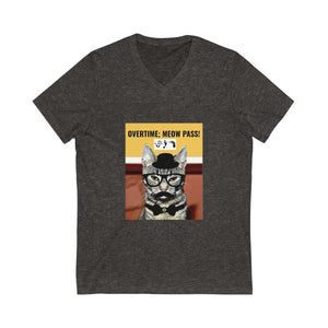 Five Toes Down Meow Pass Unisex V-Neck Tee