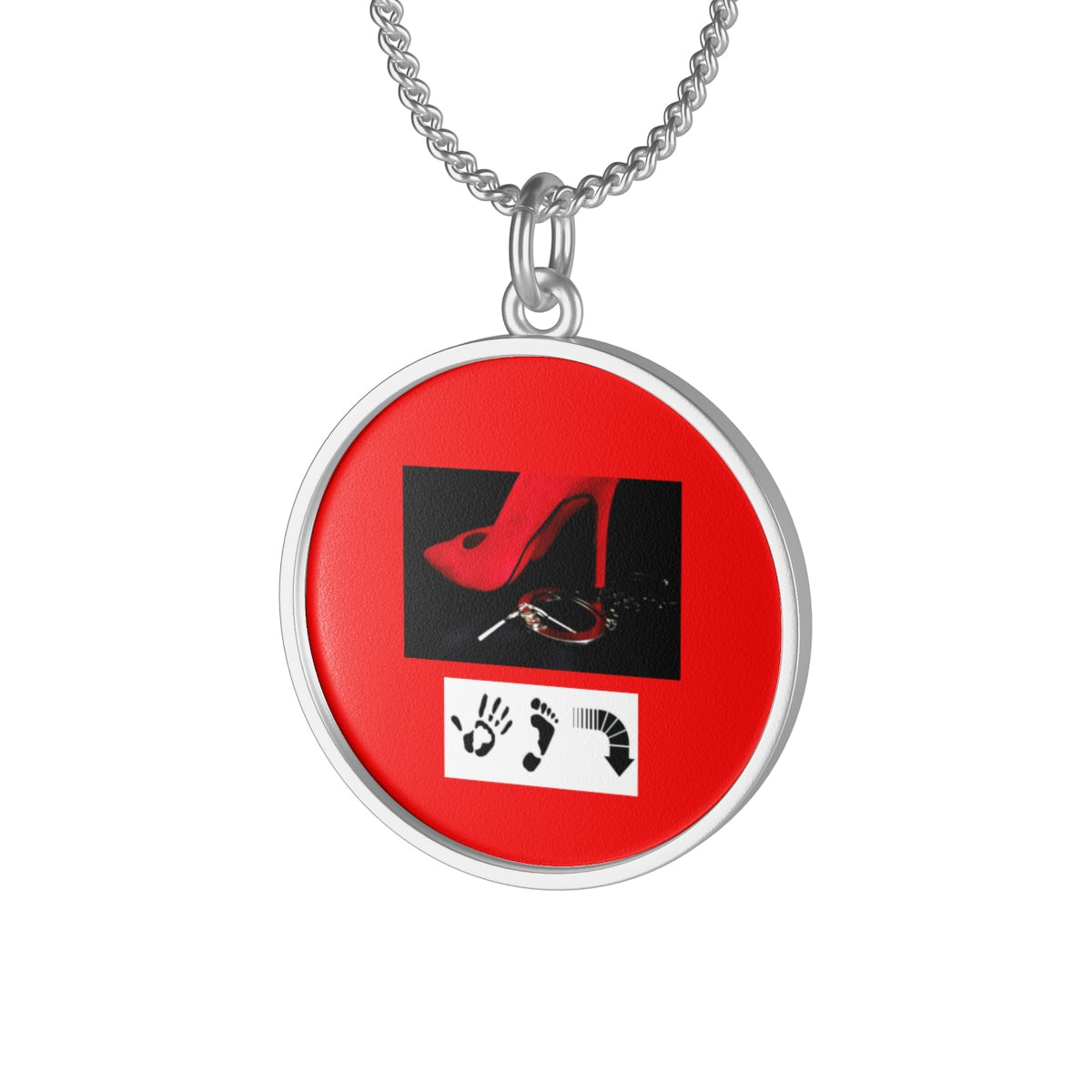 Five Toes Down Heel Single Loop Necklace