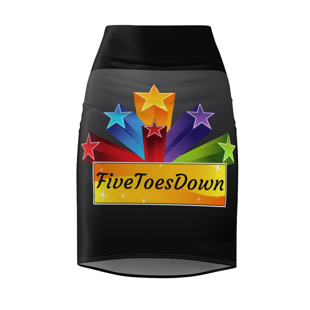 Five Toes Down Stars Women's Pencil Skirt