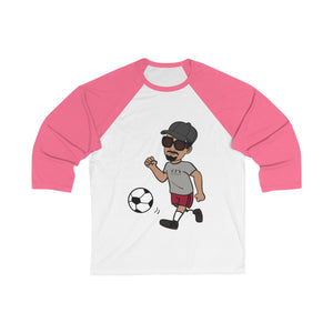 Five Toes Down Henry Soccer Unisex 3/4 Sleeve Baseball Tee