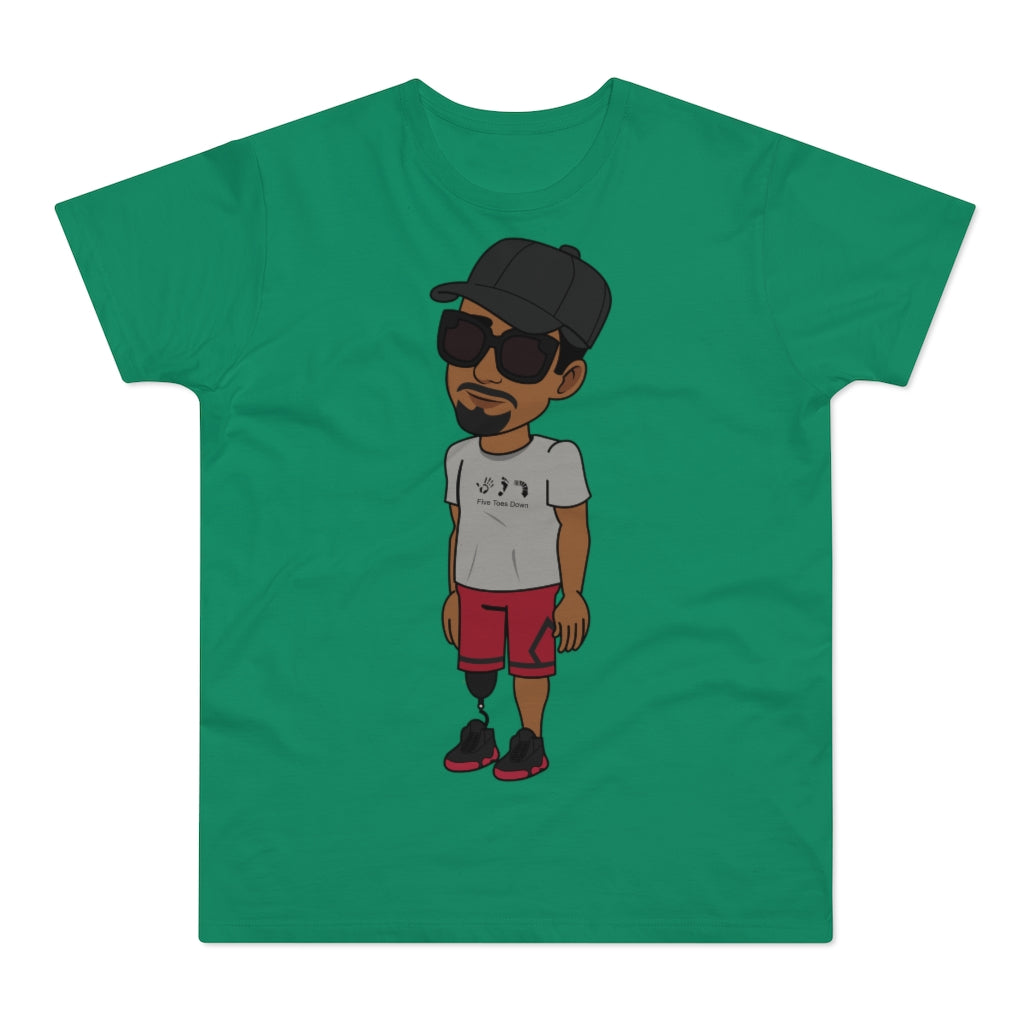 Five Toes Down Henry the Amputee Single Jersey Men's T-shirt