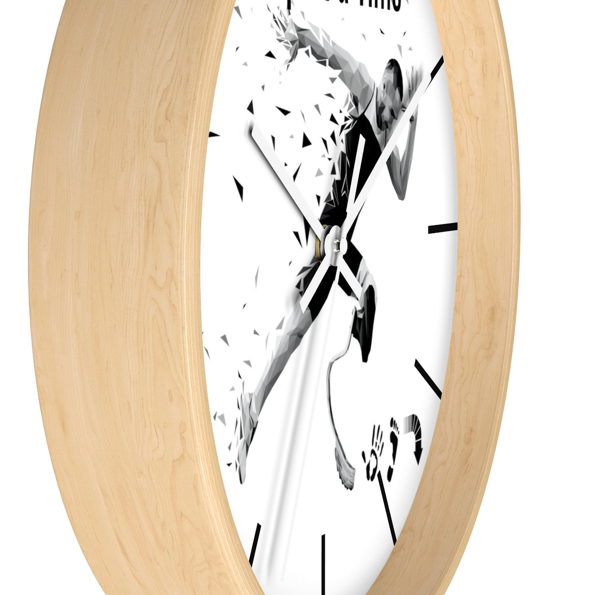 Five Toes Down 1 Step Wall clock