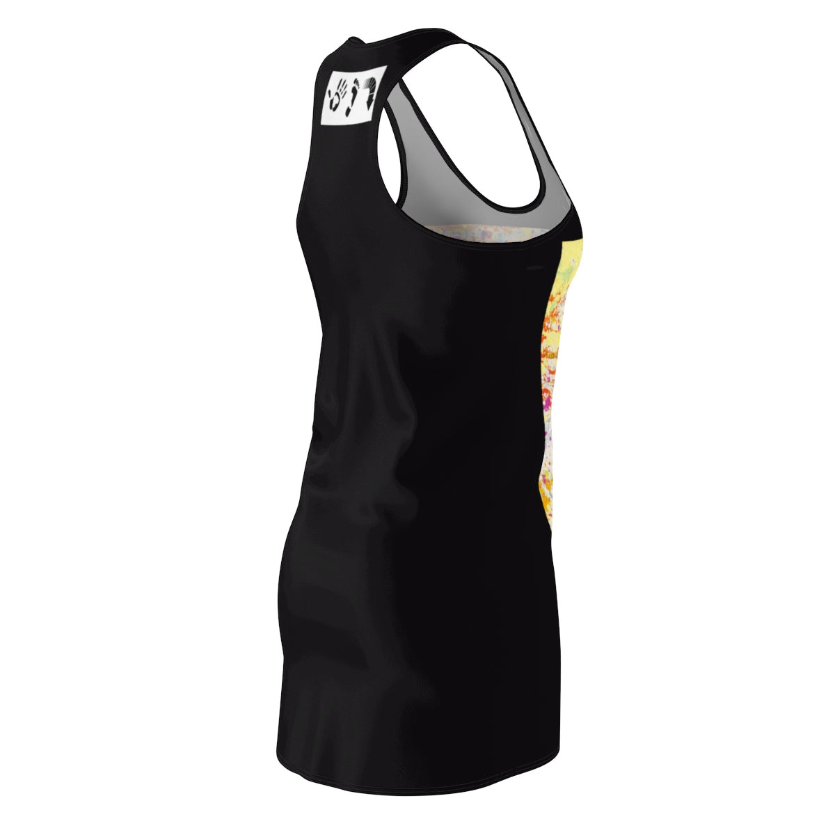 Five Toes Down Drip/Blk Women's Cut & Sew Racerback Dress