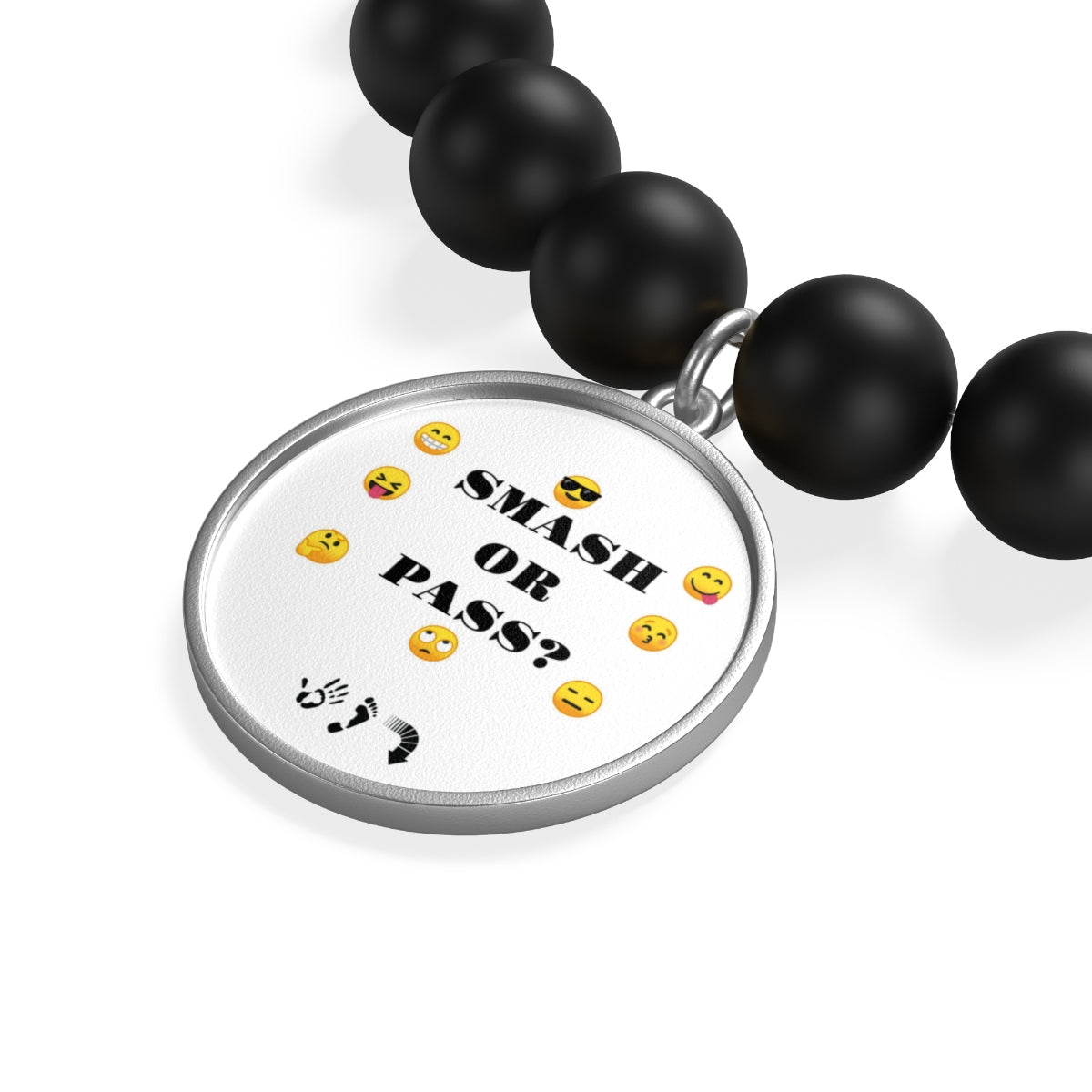 Five Toes Down Smash/Pass Matte Onyx Bracelet