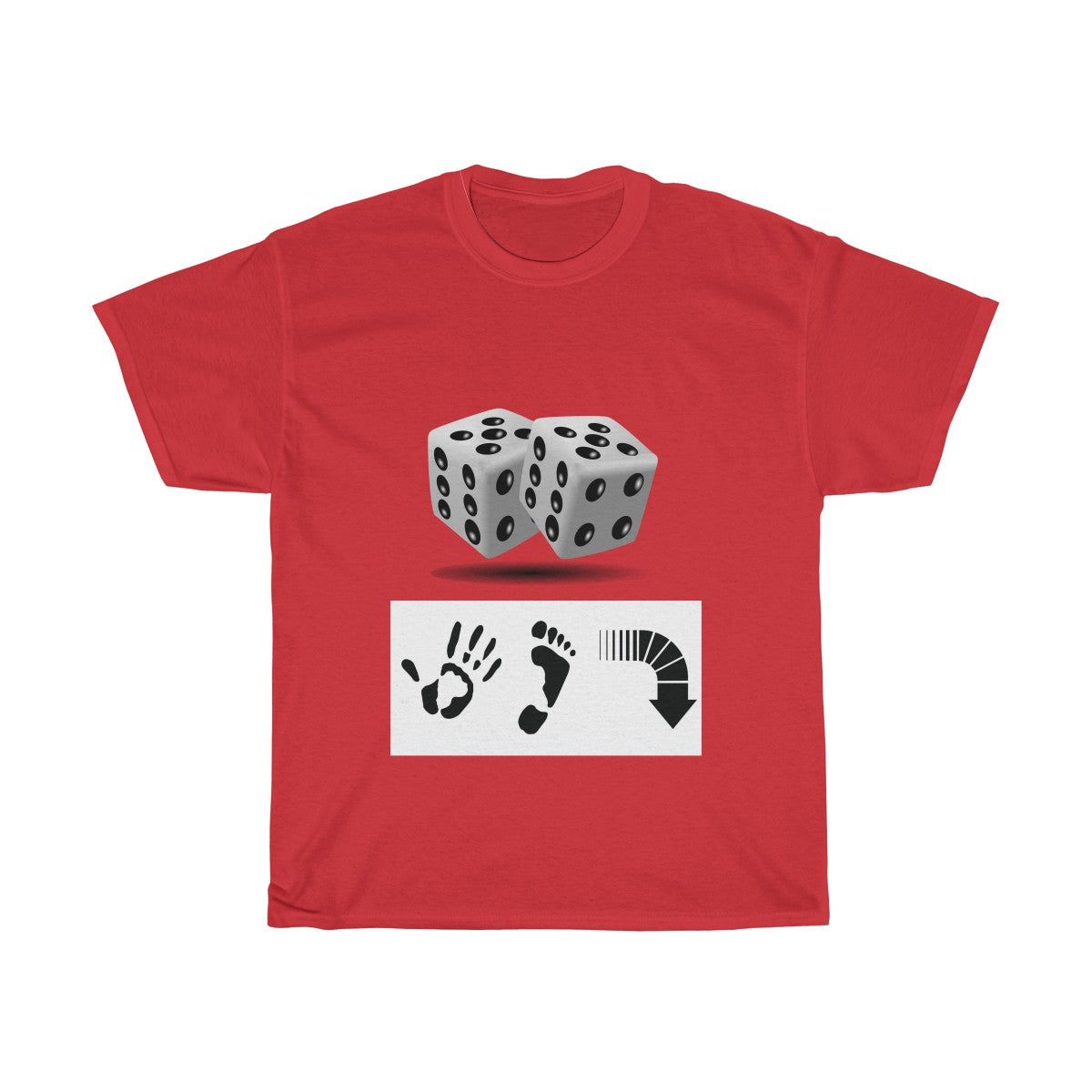 Five Toes Down Dice Unisex Tee