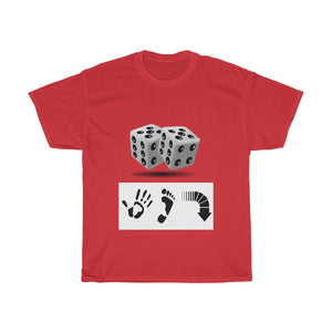 Five Toes Down Dice Unisex Tee