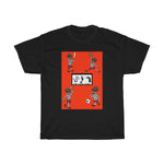 Five Toes Down Henry the Amputee Sports Unisex Tee Red Background