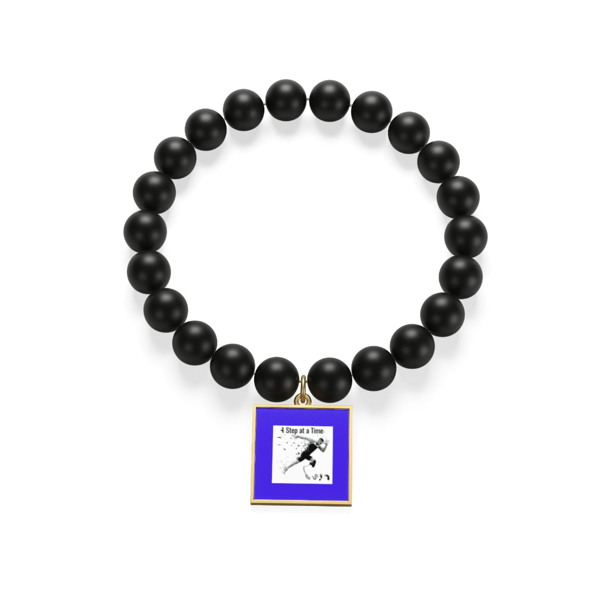 Five Toes Down 1 Step Matte Onyx Bracelet